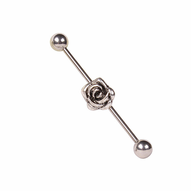 Multi Style Steel Industrial Bar Scaffold Ear Barbell Ring Piercing Jewellery