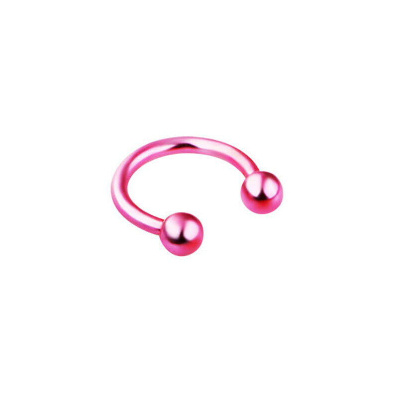 8pc Surgical Steel Nose Rings Ball Cone Horseshoe Ear Lip Stud Septum  Piercing