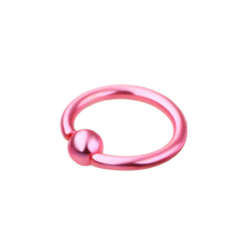 8X Surgical Steel Hoop Ring Piercing Ball Closure Lip Ear Nose Eyebrow 8mm*1.2mm