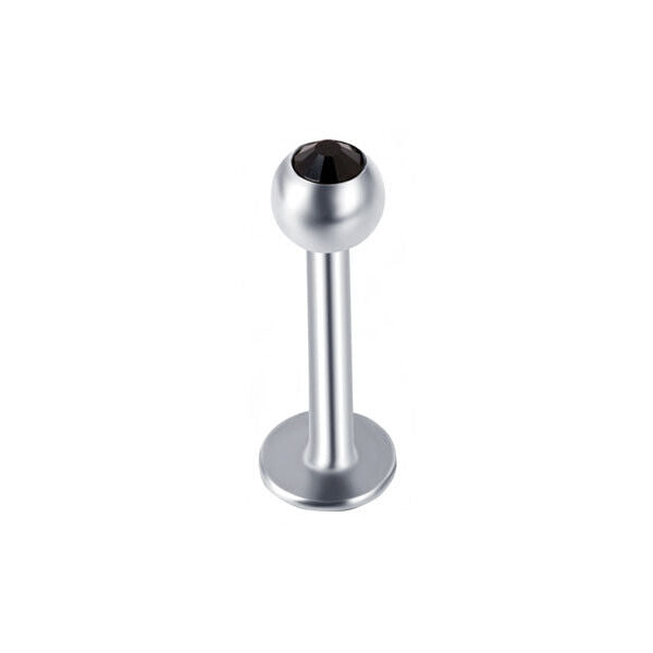 10pc Surgical Steel Zircon Gem Labret Monroe Lip Rings Bar Stud Piercing Jewelry