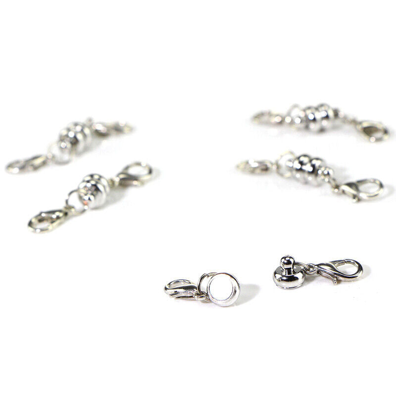 5X Silver Gold DIY Bracelet Necklace Chain Magnetic Clasp Hook Jewellery Finding