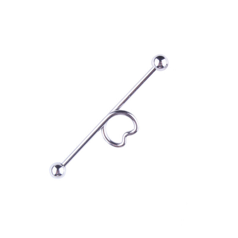 Multi Style Steel Industrial Bar Scaffold Ear Barbell Ring Piercing Jewellery