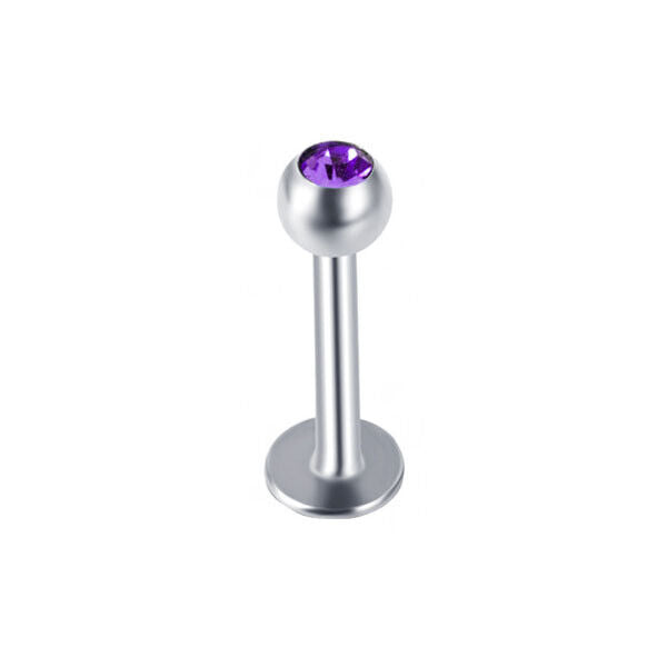 10pc Surgical Steel Zircon Gem Labret Monroe Lip Rings Bar Stud Piercing Jewelry