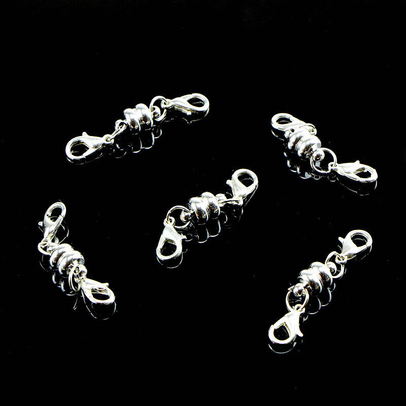 5X Silver Gold DIY Bracelet Necklace Chain Magnetic Clasp Hook Jewellery Finding