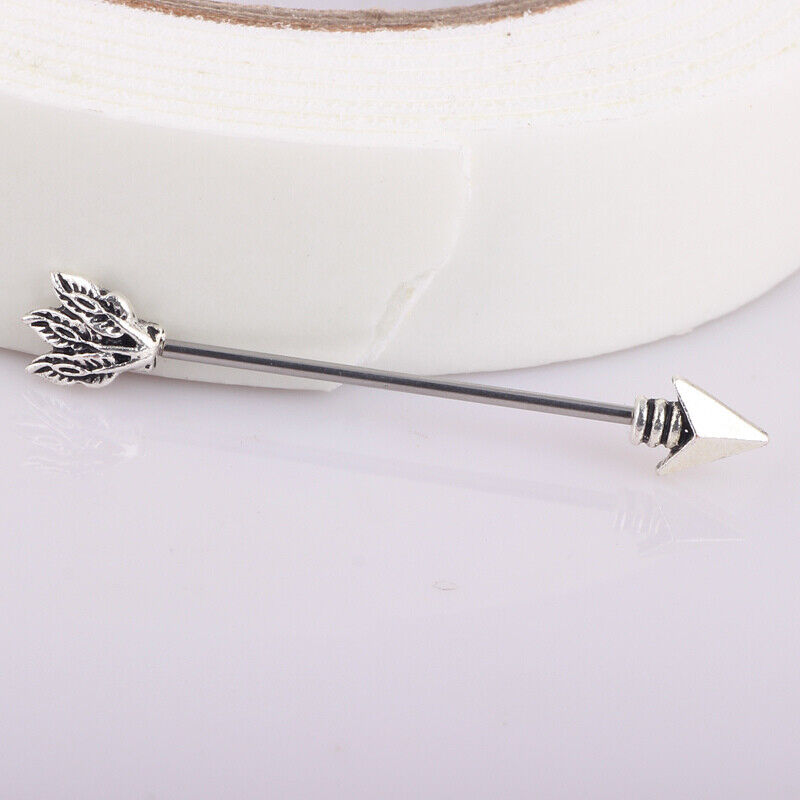 Multi Style Steel Industrial Bar Scaffold Ear Barbell Ring Piercing Jewellery