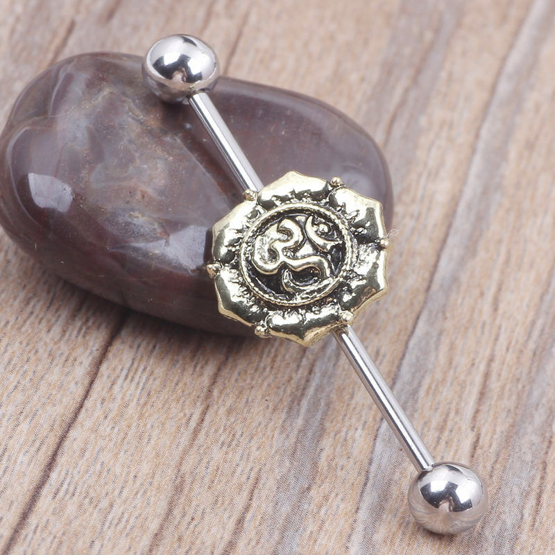 Multi Style Steel Industrial Bar Scaffold Ear Barbell Ring Piercing Jewellery