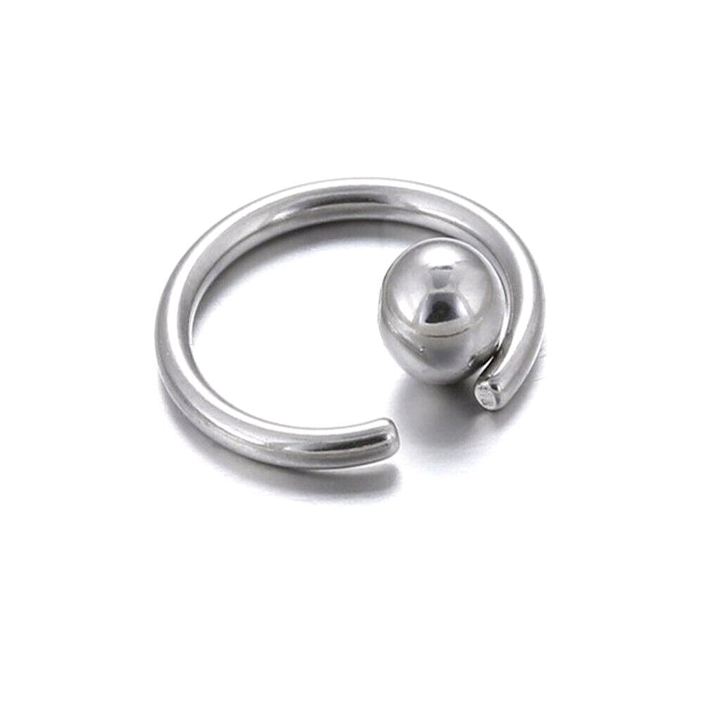 10pc CBR Tragus Ear Cartilage Piercing Captive Bead Closure Ring Nipple Septum
