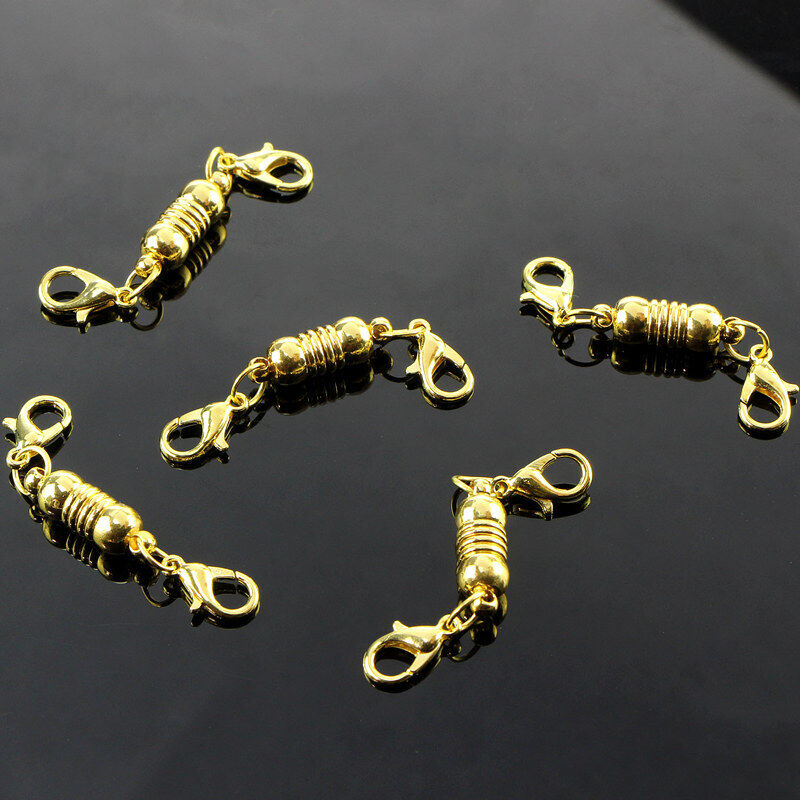 5X Silver Gold DIY Bracelet Necklace Chain Magnetic Clasp Hook Jewellery Finding
