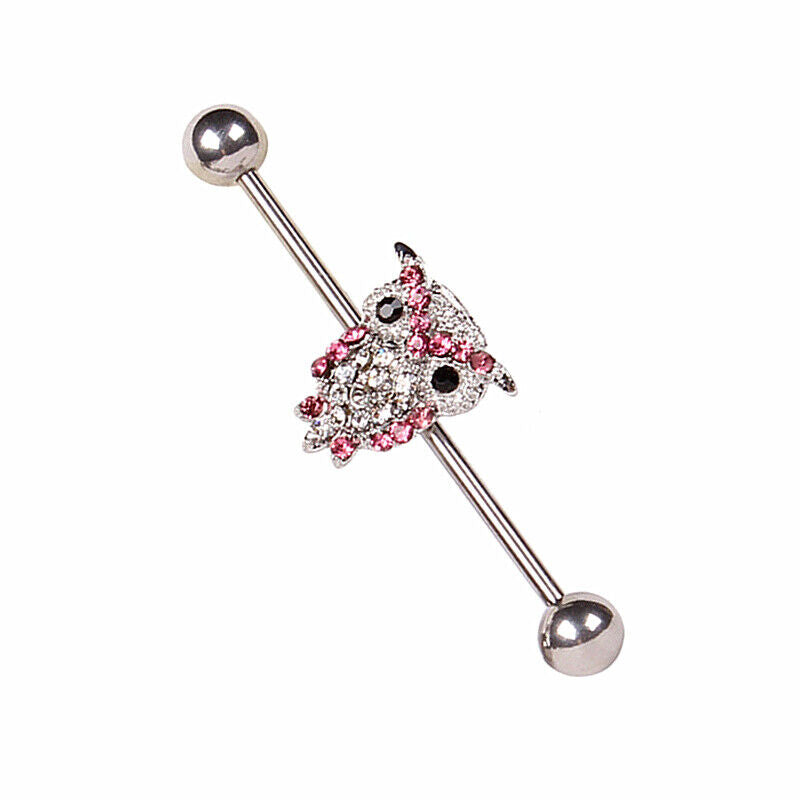 Multi Style Steel Industrial Bar Scaffold Ear Barbell Ring Piercing Jewellery