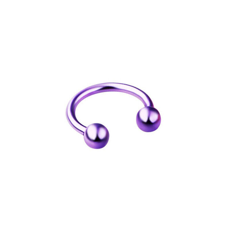 8pc Surgical Steel Nose Rings Ball Cone Horseshoe Ear Lip Stud Septum  Piercing
