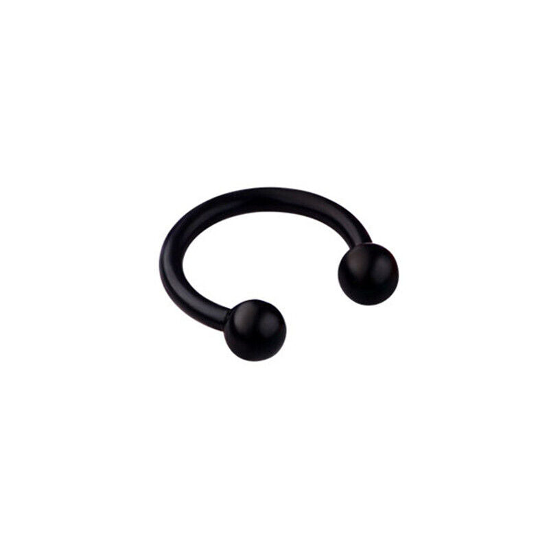 8pc Surgical Steel Nose Rings Ball Cone Horseshoe Ear Lip Stud Septum  Piercing