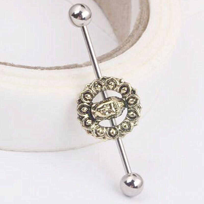 Multi Style Steel Industrial Bar Scaffold Ear Barbell Ring Piercing Jewellery