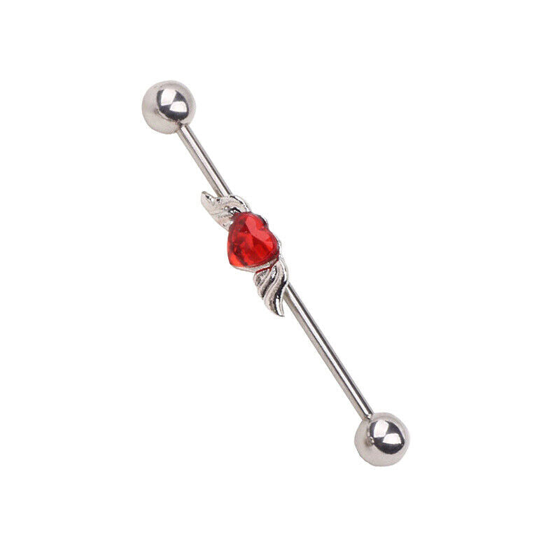 Multi Style Steel Industrial Bar Scaffold Ear Barbell Ring Piercing Jewellery