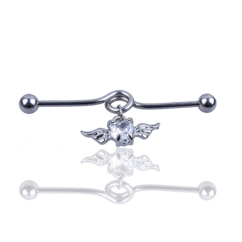 Multi Style Steel Industrial Bar Scaffold Ear Barbell Ring Piercing Jewellery