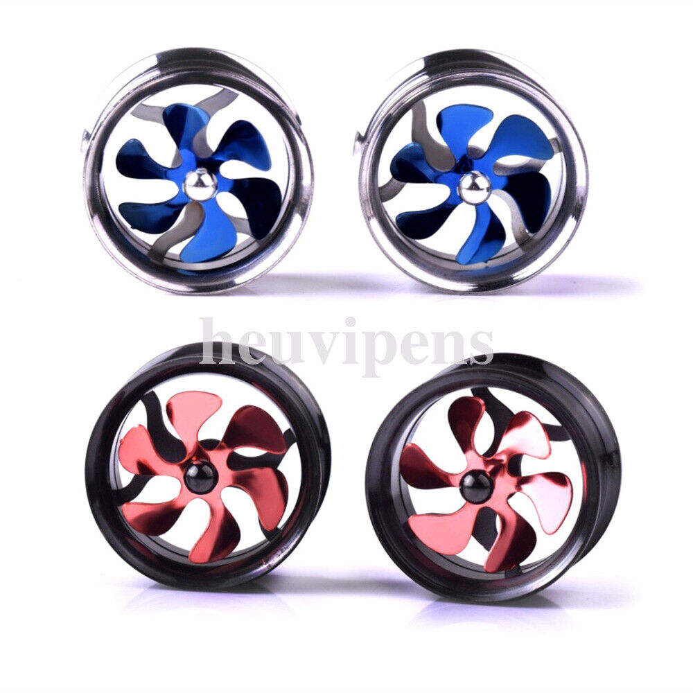 Pair Rotated Windmill Ear Plug Double Saddle Flared Screw Flesh Tunnel Expander