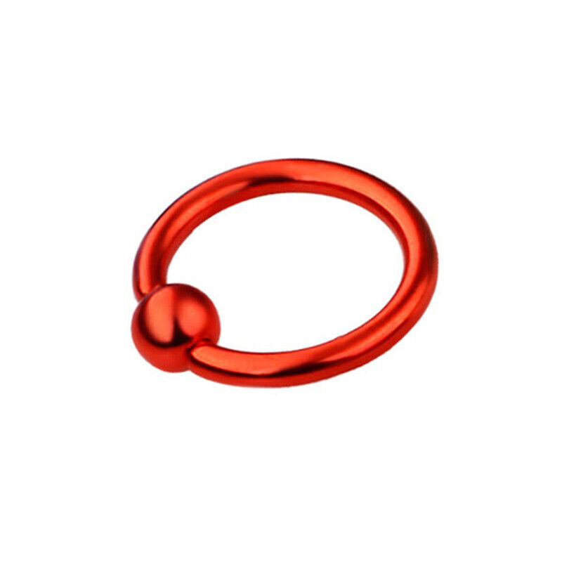 8X Surgical Steel Hoop Ring Piercing Ball Closure Lip Ear Nose Eyebrow 8mm*1.2mm