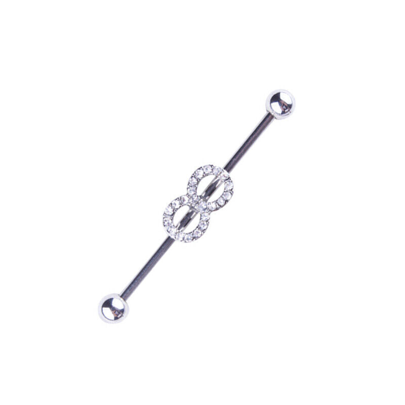 Multi Style Steel Industrial Bar Scaffold Ear Barbell Ring Piercing Jewellery