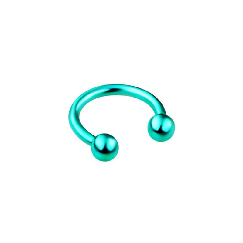8pc Surgical Steel Nose Rings Ball Cone Horseshoe Ear Lip Stud Septum  Piercing
