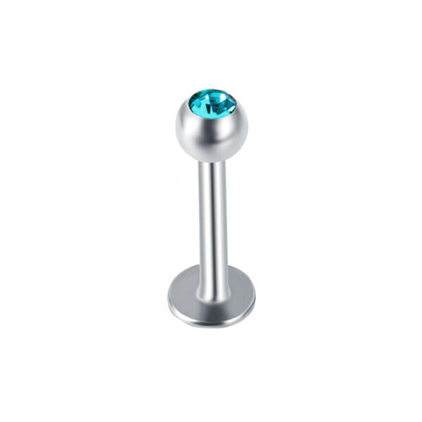 10pc Surgical Steel Zircon Gem Labret Monroe Lip Rings Bar Stud Piercing Jewelry