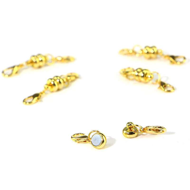 5X Silver Gold DIY Bracelet Necklace Chain Magnetic Clasp Hook Jewellery Finding