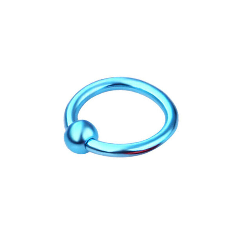 8X Surgical Steel Hoop Ring Piercing Ball Closure Lip Ear Nose Eyebrow 8mm*1.2mm