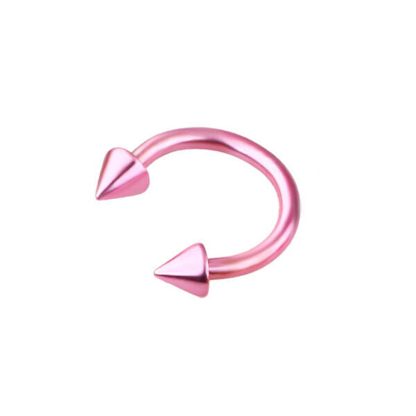8pc Surgical Steel Nose Rings Ball Cone Horseshoe Ear Lip Stud Septum  Piercing