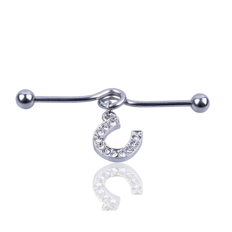 Multi Style Steel Industrial Bar Scaffold Ear Barbell Ring Piercing Jewellery