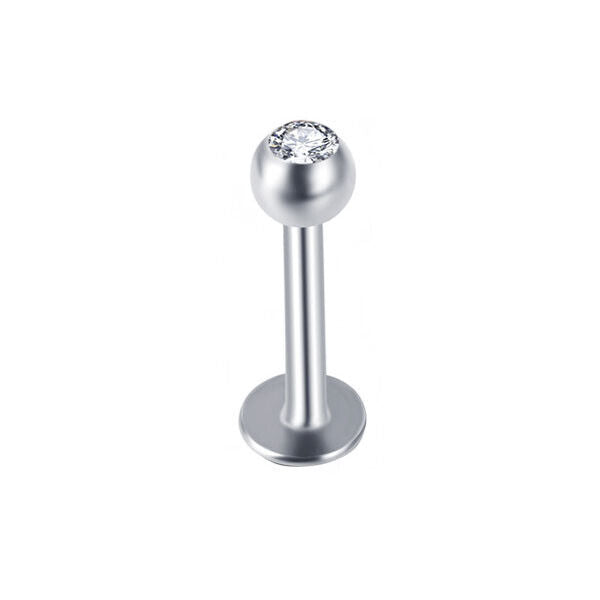 10pc Surgical Steel Zircon Gem Labret Monroe Lip Rings Bar Stud Piercing Jewelry