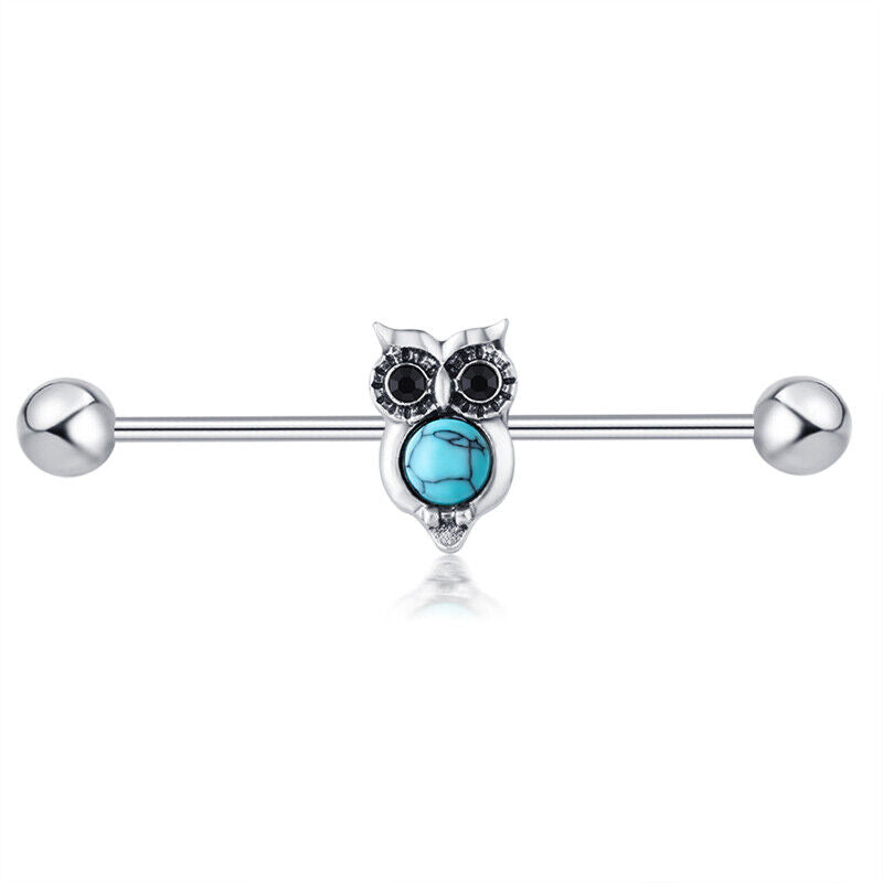 Multi Style Steel Industrial Bar Scaffold Ear Barbell Ring Piercing Jewellery