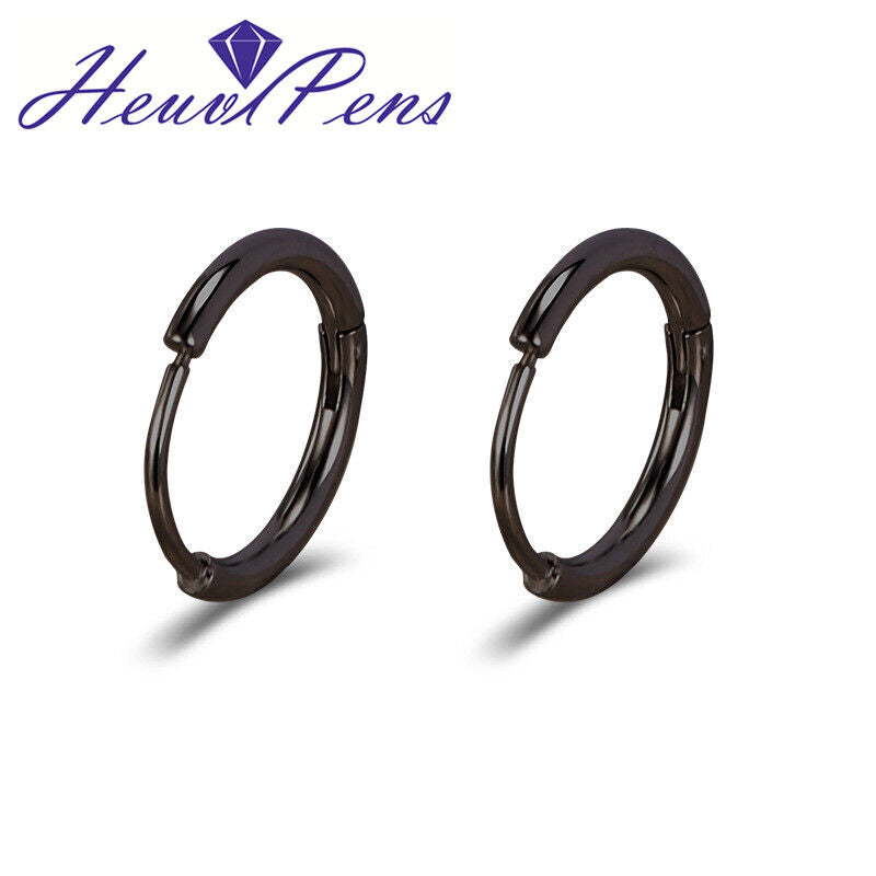 1 Pair Surgical Steel Nose Ring Earrings Cartilage Tragus Helix Ear Piercing Hoop