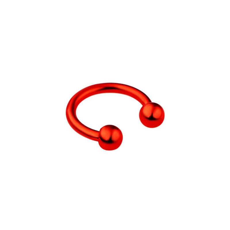 8pc Surgical Steel Nose Rings Ball Cone Horseshoe Ear Lip Stud Septum  Piercing