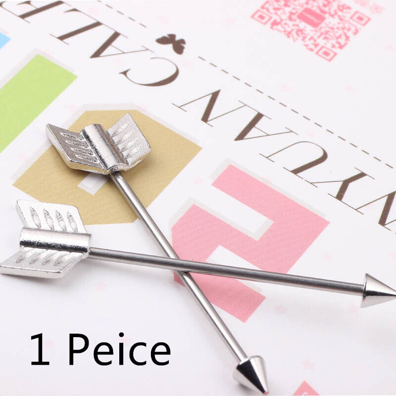 Multi Style Steel Industrial Bar Scaffold Ear Barbell Ring Piercing Jewellery