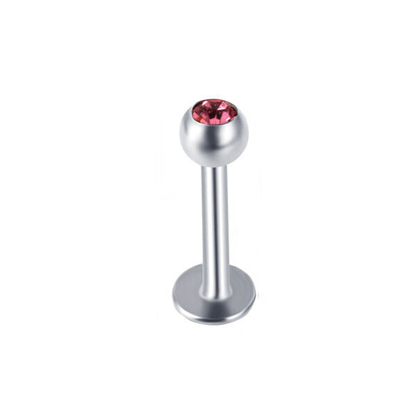 10pc Surgical Steel Zircon Gem Labret Monroe Lip Rings Bar Stud Piercing Jewelry